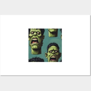 Halloween Monsters 13 - Frankenstein Posters and Art